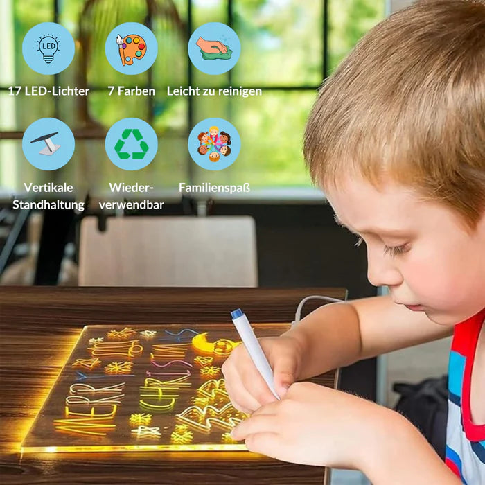 LED-Zeichentafel (7 Neonstifte kostenlos)