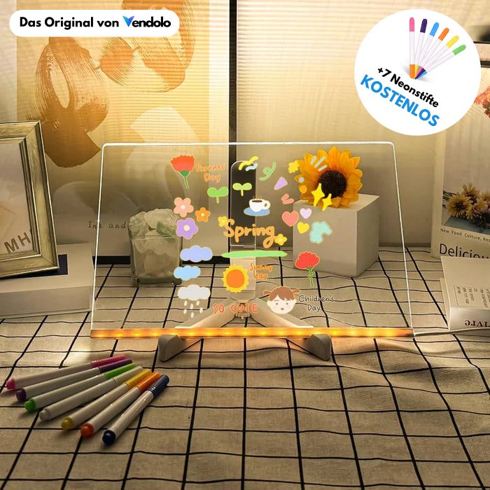 LED-Zeichentafel (7 Neonstifte kostenlos)
